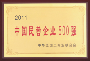 杭州叉车荣誉-中国民营企业500强